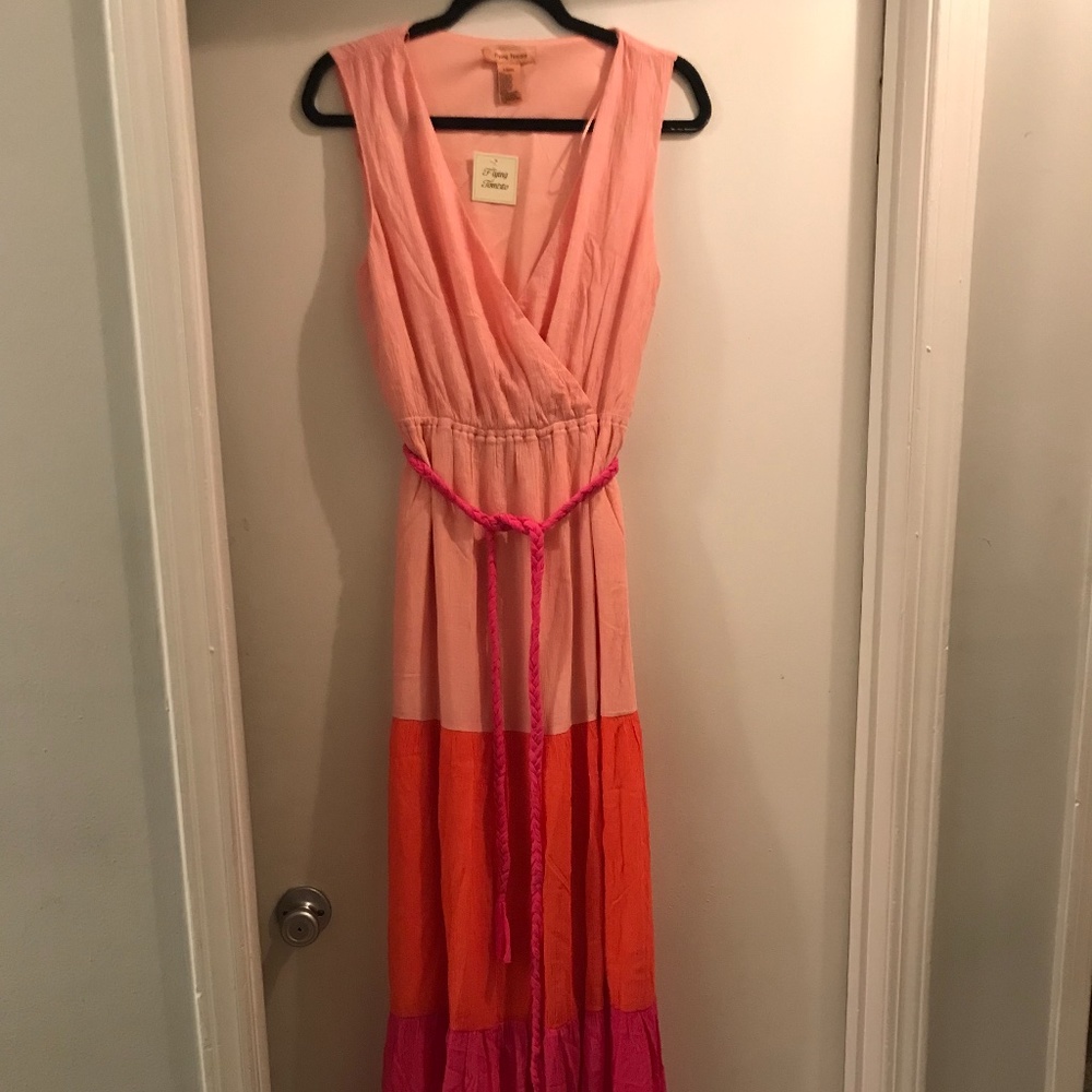 Brilliant & Bold Flying Tomato Maxi Dress